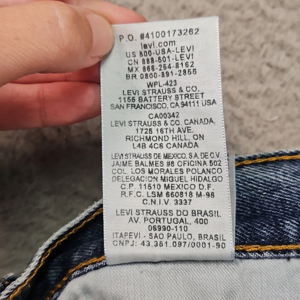 Levis 505 Jeans Mens 29x30 Blue Stretch Denim Relaxed Dad Light Wash Fade Grunge